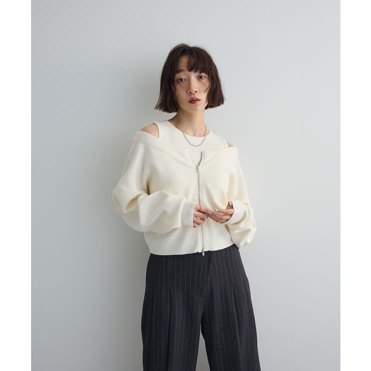 SET2点Zipニットカーディガン+アメスリタンク | Green Parks  | 詳細画像28 