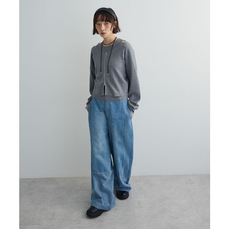 SET2点Zipニットカーディガン+アメスリタンク | Green Parks  | 詳細画像3 