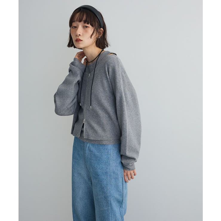 SET2点Zipニットカーディガン+アメスリタンク | Green Parks  | 詳細画像7 