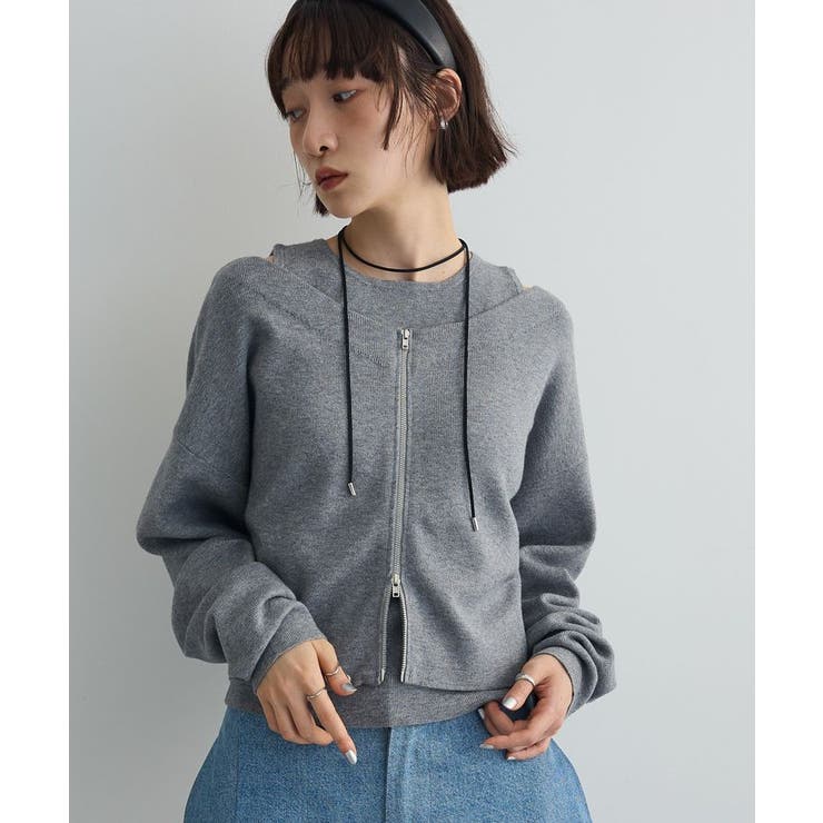 SET2点Zipニットカーディガン+アメスリタンク | Green Parks  | 詳細画像9 