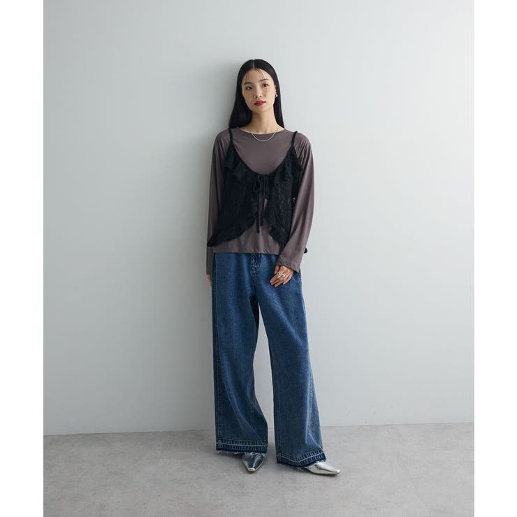 レースフリルキャミビスチェ | Green Parks  | 詳細画像15 