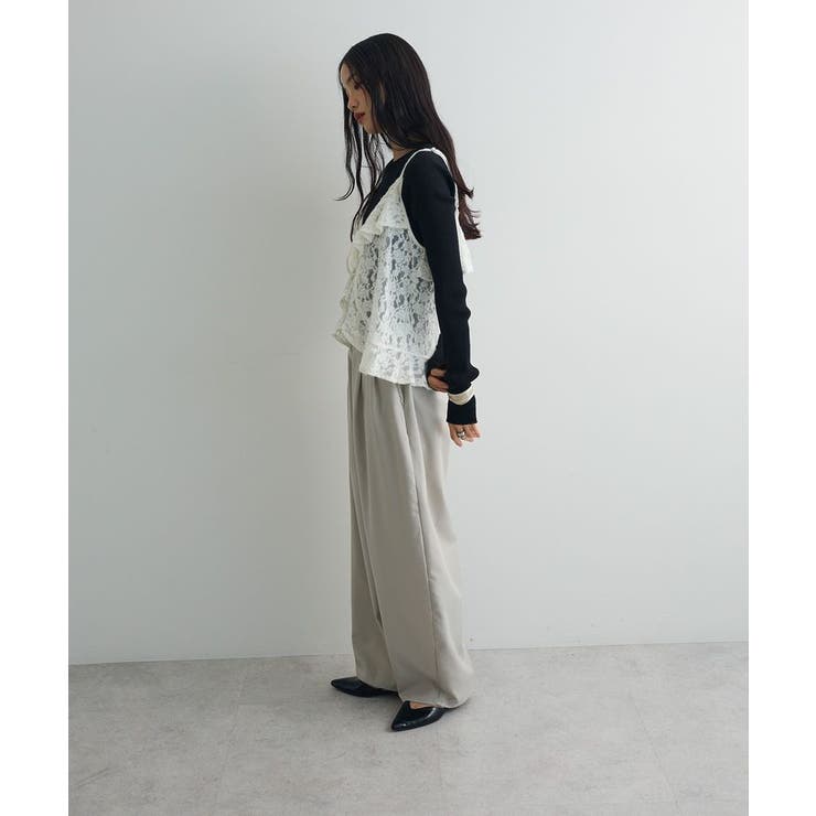 レースフリルキャミビスチェ | Green Parks  | 詳細画像3 