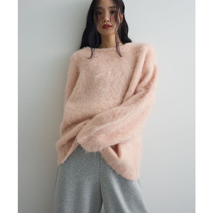 前後2wayキーネックシャギーニット | Green Parks  | 詳細画像15 