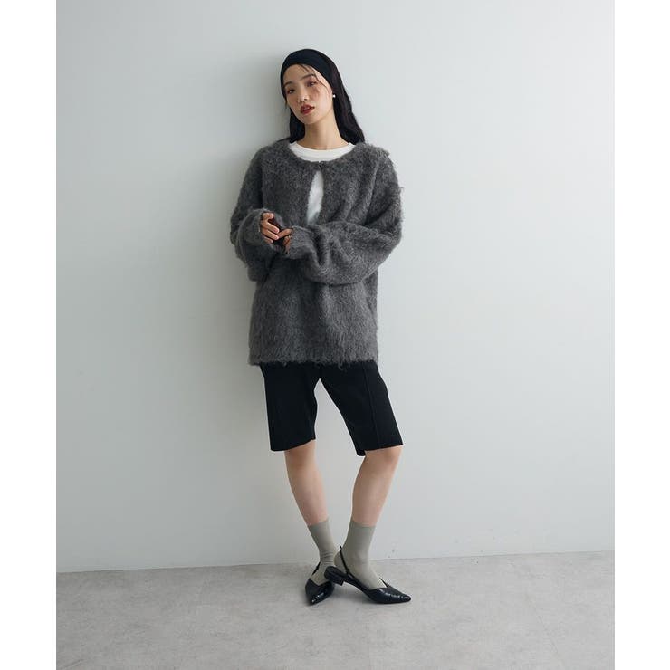 前後2wayキーネックシャギーニット | Green Parks  | 詳細画像17 