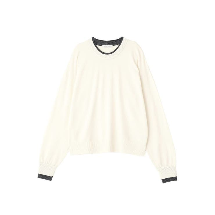 アンチピリングレイヤード風ニットプルオーバー | Green Parks  | 詳細画像30 