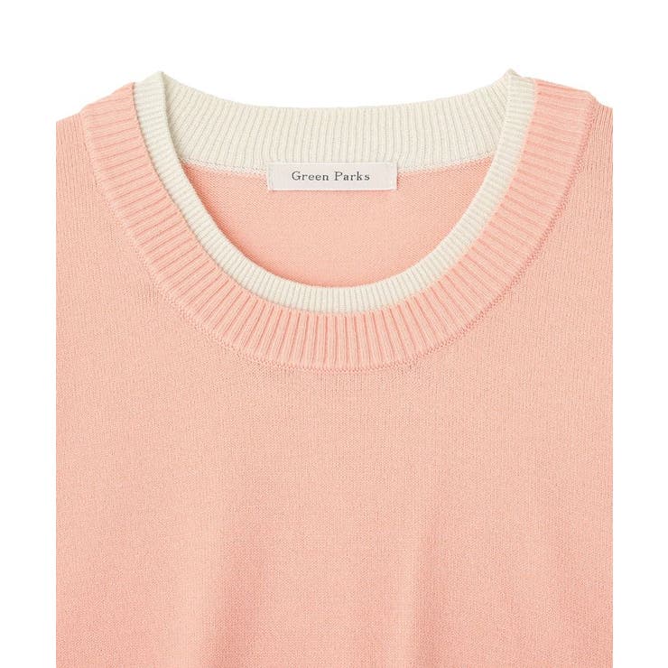 アンチピリングレイヤード風ニットプルオーバー | Green Parks  | 詳細画像24 