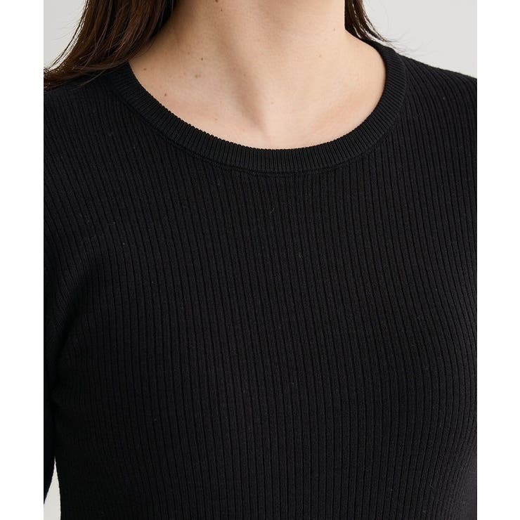 アンチピリング袖配色ニットプルオーバー | Green Parks  | 詳細画像25 