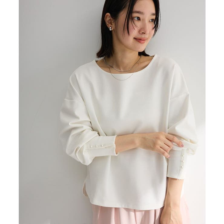 エクリュ | パールスリーブカットプルオーバー | Green Parks 