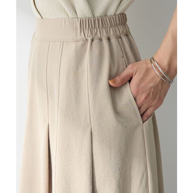 プリーツサテンフレアスカート | Green Parks  | 詳細画像7 