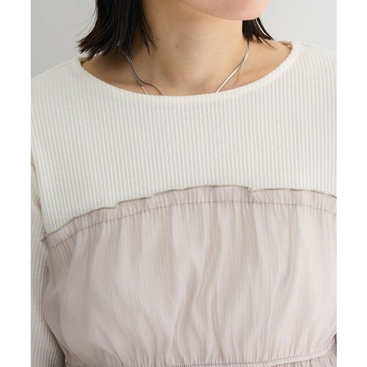 オーガンジービスチェドッキングプルオーバー | Green Parks  | 詳細画像10 