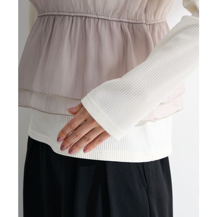 オーガンジービスチェドッキングプルオーバー | Green Parks  | 詳細画像11 