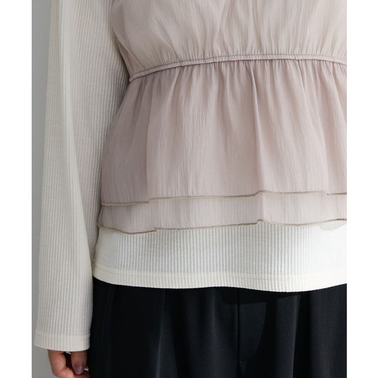 オーガンジービスチェドッキングプルオーバー | Green Parks  | 詳細画像12 