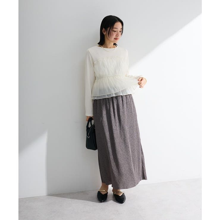 オーガンジービスチェドッキングプルオーバー | Green Parks  | 詳細画像13 