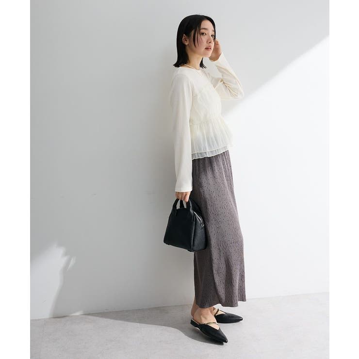 オーガンジービスチェドッキングプルオーバー | Green Parks  | 詳細画像14 