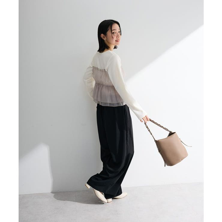 オーガンジービスチェドッキングプルオーバー | Green Parks  | 詳細画像3 