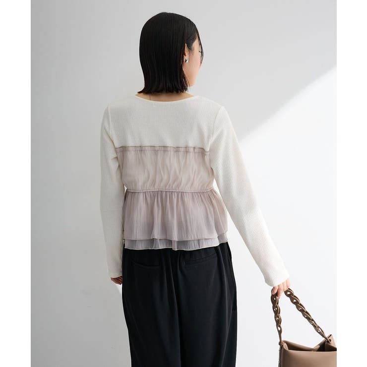 オーガンジービスチェドッキングプルオーバー | Green Parks  | 詳細画像6 