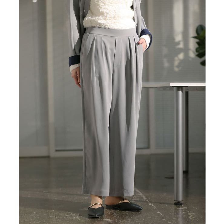 グレー | シーンレスワイドパンツ | Green Parks 