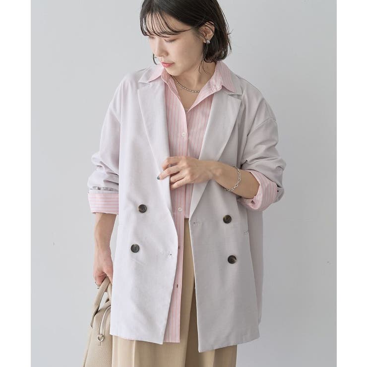 オーバーサイズW釦ライトジャケット | Green Parks  | 詳細画像56 