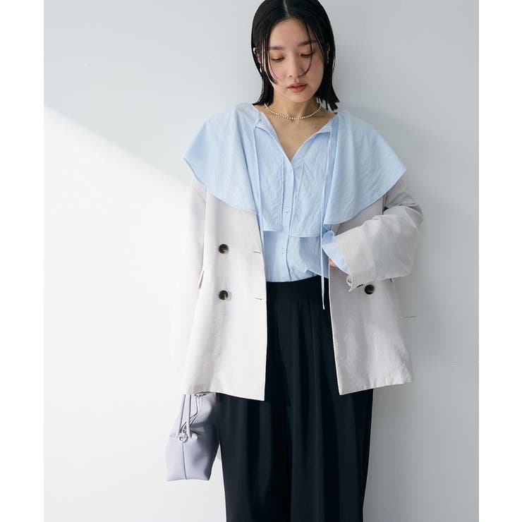 オーバーサイズW釦ライトジャケット | Green Parks  | 詳細画像14 