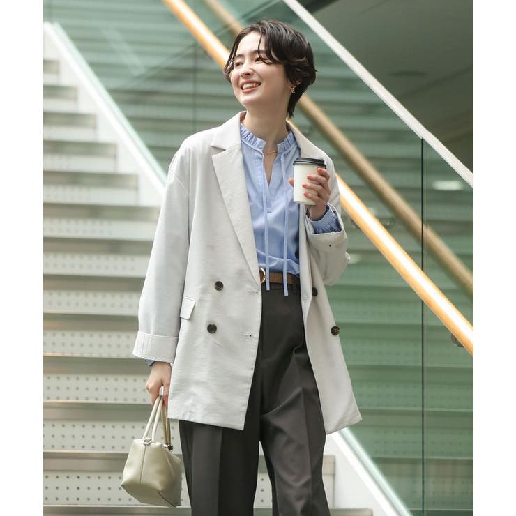 オーバーサイズW釦ライトジャケット | Green Parks  | 詳細画像3 