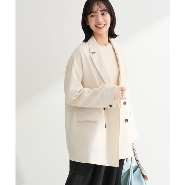 エクリュ | オーバーサイズW釦ライトジャケット | Green Parks 