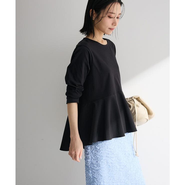 ブラック | ペプラムドッキングプルオーバー | Green Parks 