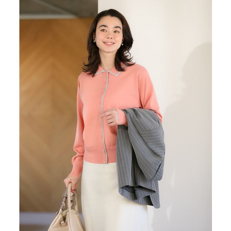 ここちニット衿付き配色プルオーバー | Green Parks  | 詳細画像6 