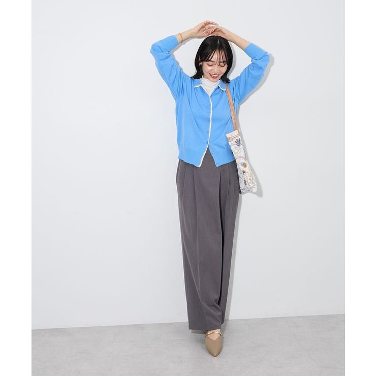 ここちニット衿付き配色プルオーバー | Green Parks  | 詳細画像18 