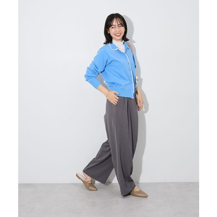 ここちニット衿付き配色プルオーバー | Green Parks  | 詳細画像20 