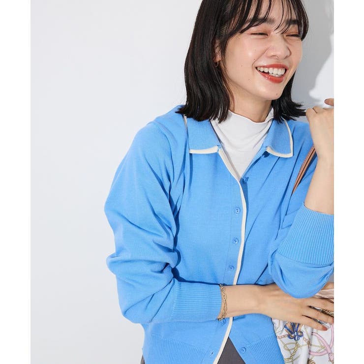 ここちニット衿付き配色プルオーバー | Green Parks  | 詳細画像23 