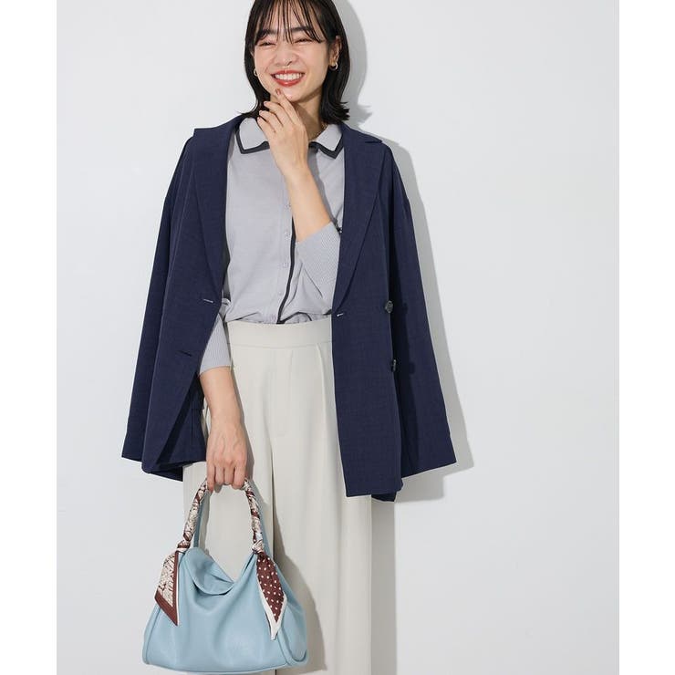 ここちニット衿付き配色プルオーバー | Green Parks  | 詳細画像29 