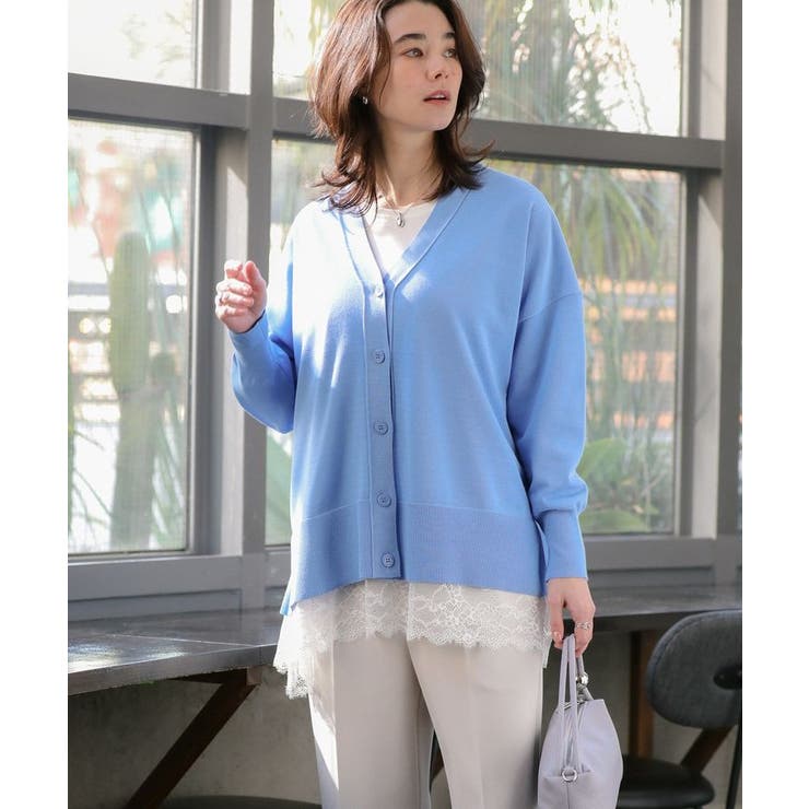 ここちニットVネックカーディガン | Green Parks  | 詳細画像1 