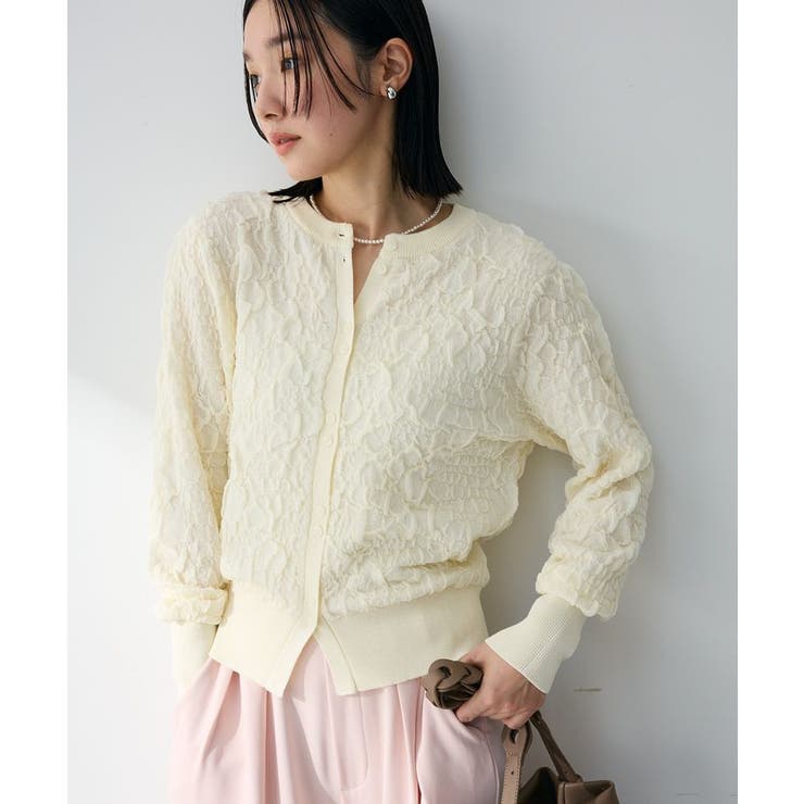 表面感ニットカーディガン | Green Parks  | 詳細画像1 