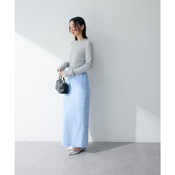 袖口金釦リブニットプルオーバー | Green Parks  | 詳細画像14 