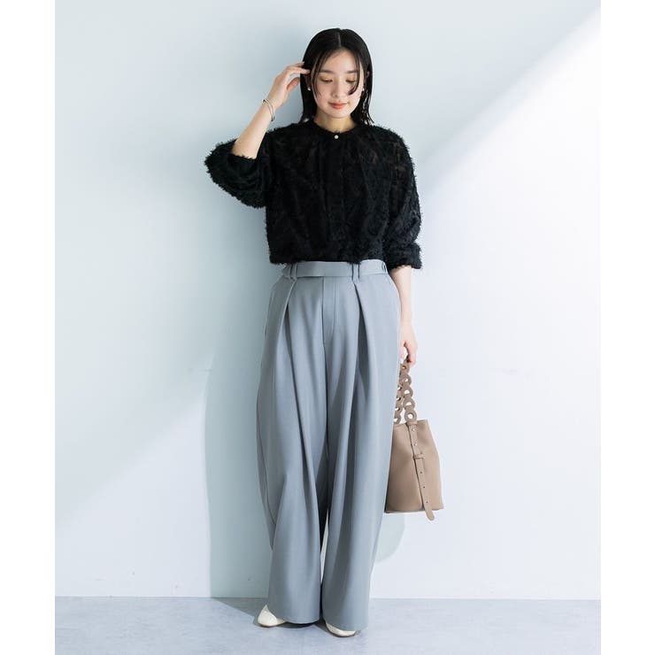 デザインタックワイドパンツ | Green Parks  | 詳細画像7 