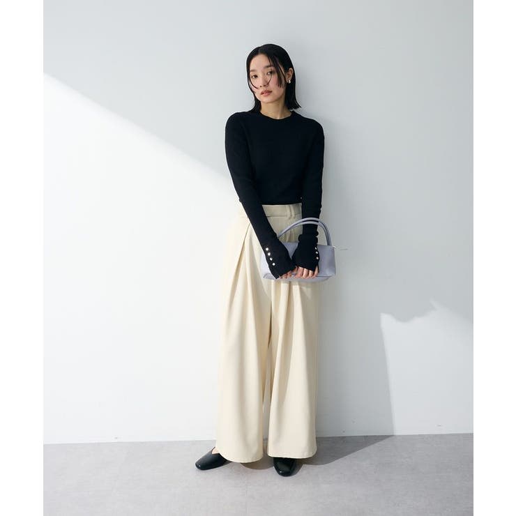 デザインタックワイドパンツ | Green Parks  | 詳細画像9 