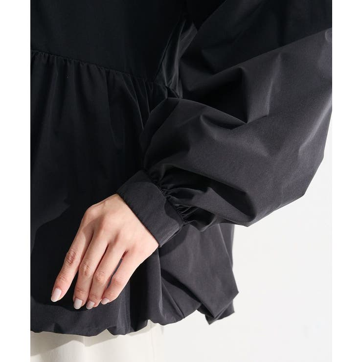 ノーカラーペプラムブルゾン | Green Parks  | 詳細画像10 