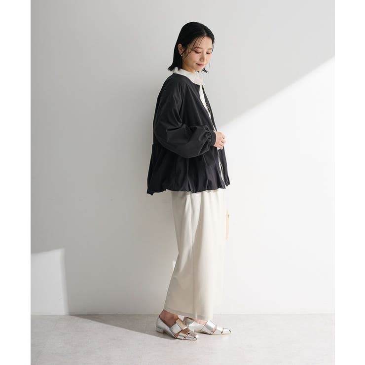 ノーカラーペプラムブルゾン | Green Parks  | 詳細画像4 