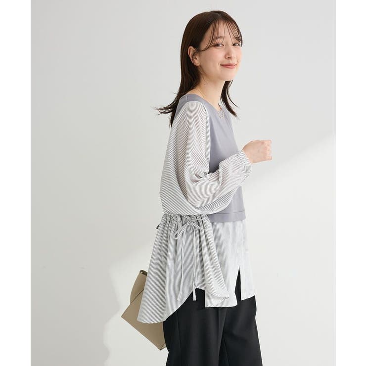 脇リボンドッキングチュニック | Green Parks  | 詳細画像20 