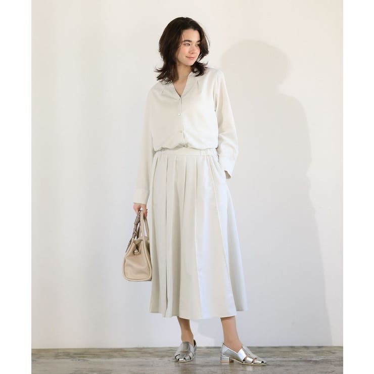 SET2点スキッパーブラウス+プリーツスカート | Green Parks  | 詳細画像1 