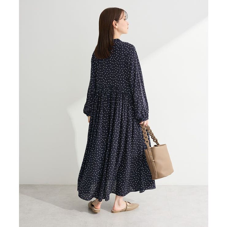 スキッパーギャザーワンピース | Green Parks  | 詳細画像4 