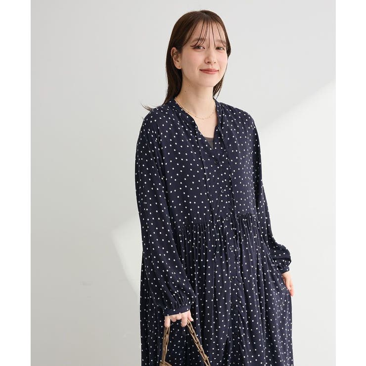 スキッパーギャザーワンピース | Green Parks  | 詳細画像5 