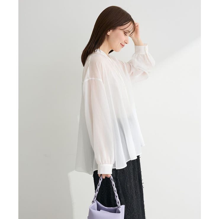 フレアラインスキッパーブラウス | Green Parks  | 詳細画像17 