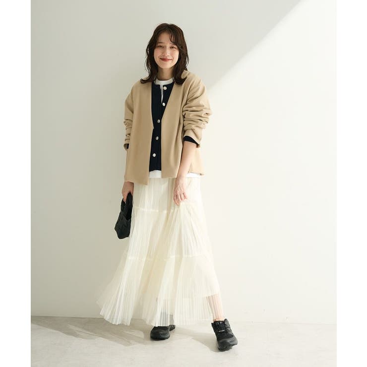 O.洗えてストレッチ ノーカラージャケット | Green Parks  | 詳細画像16 