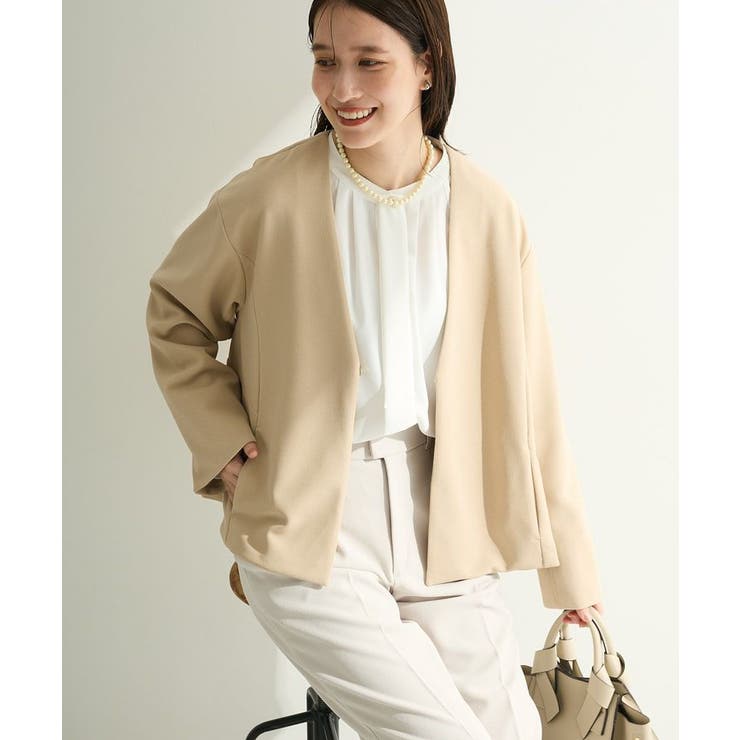 O.洗えてストレッチ ノーカラージャケット | Green Parks  | 詳細画像9 