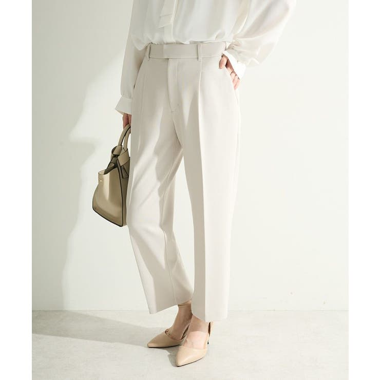 エクリュ | O.きれいシルエットテーパードパンツ | Green Parks 