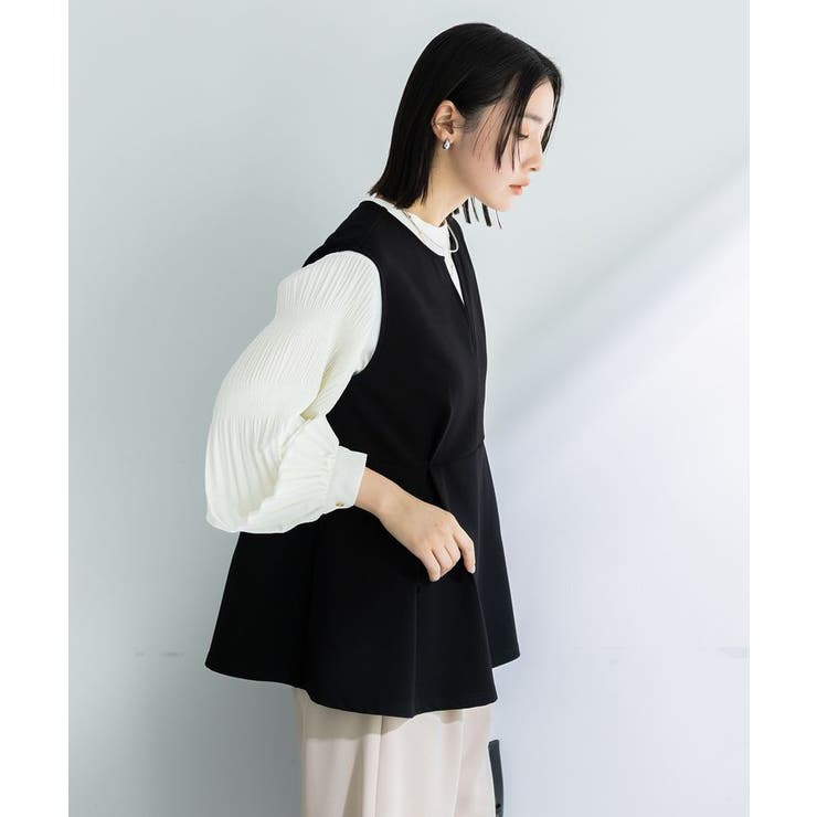 楽ちんリップルペプラムベスト | Green Parks  | 詳細画像11 