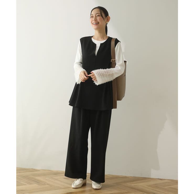 楽ちんリップルペプラムベスト | Green Parks  | 詳細画像12 