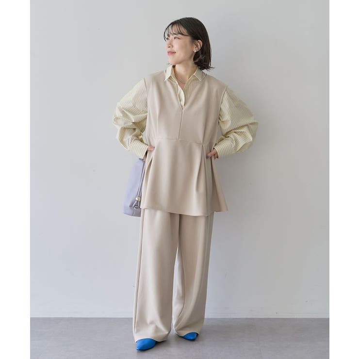 楽ちんリップルペプラムベスト | Green Parks  | 詳細画像14 