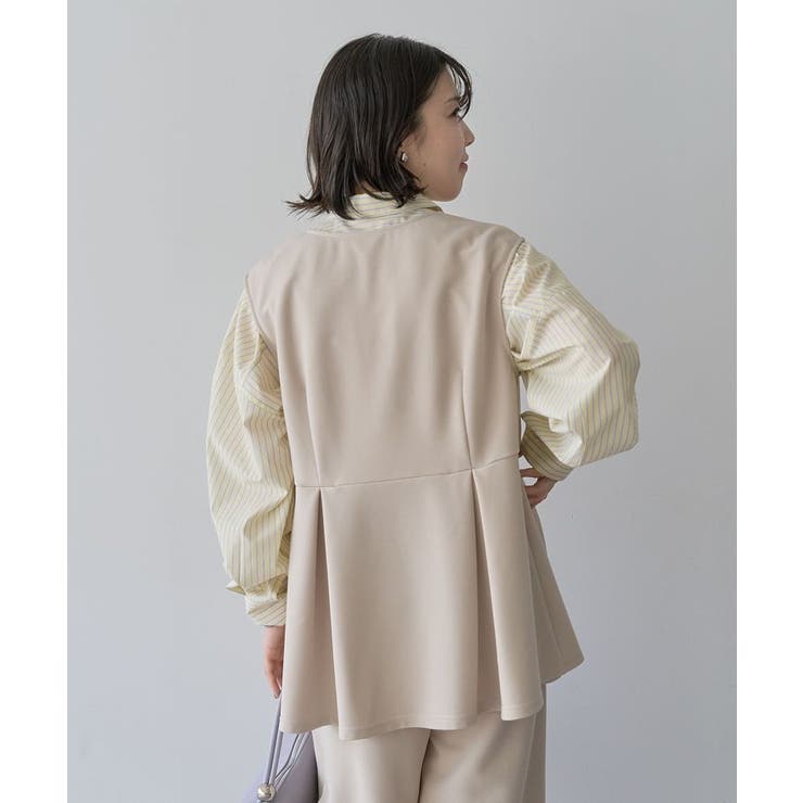 楽ちんリップルペプラムベスト | Green Parks  | 詳細画像21 